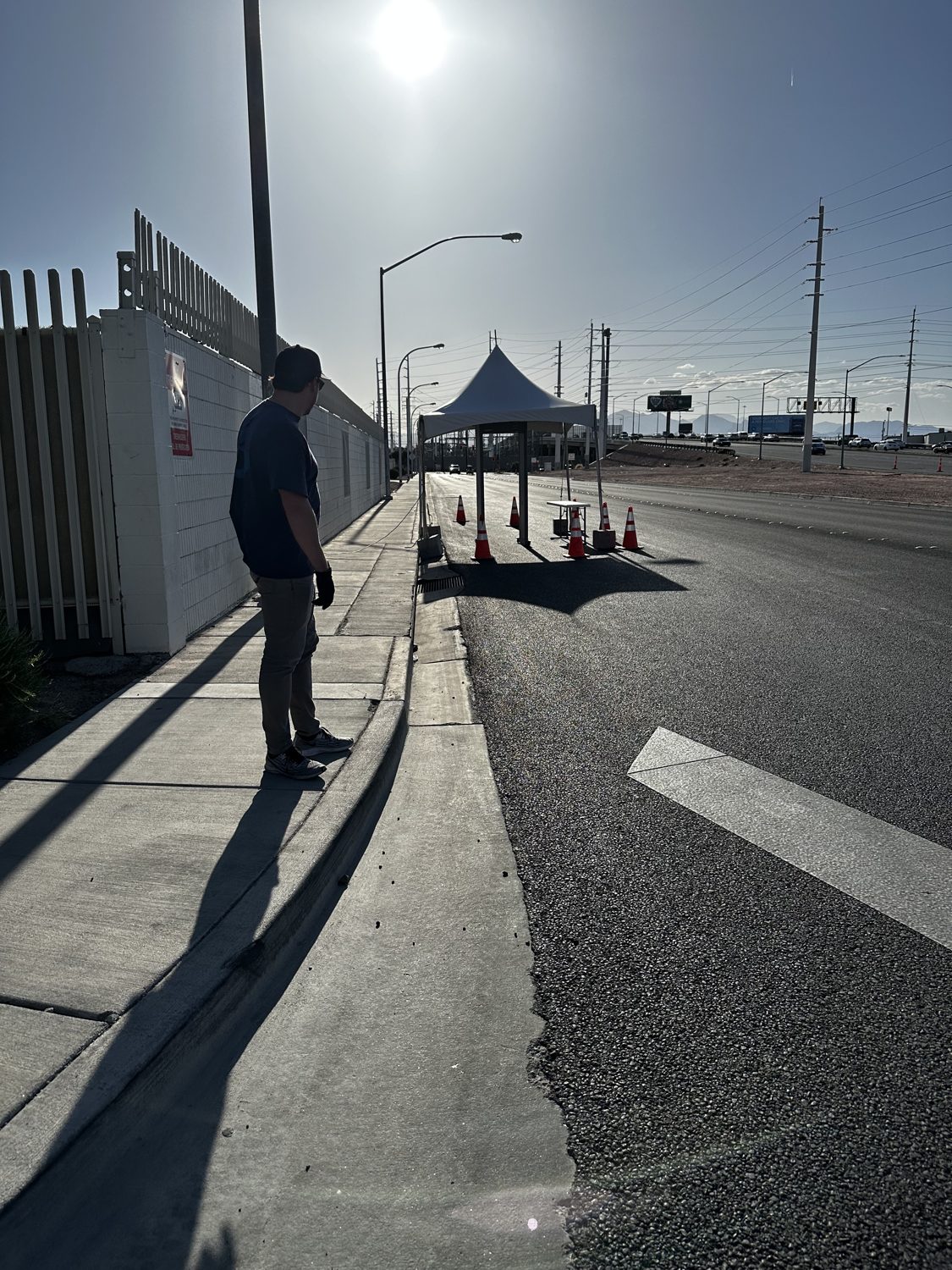 Event gate set up before doors