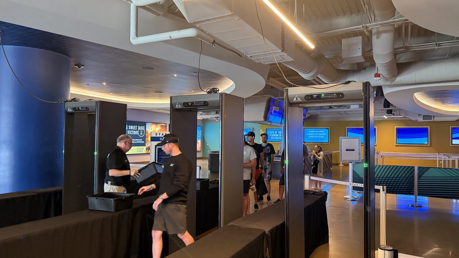 Indoor venue entry checkpoint